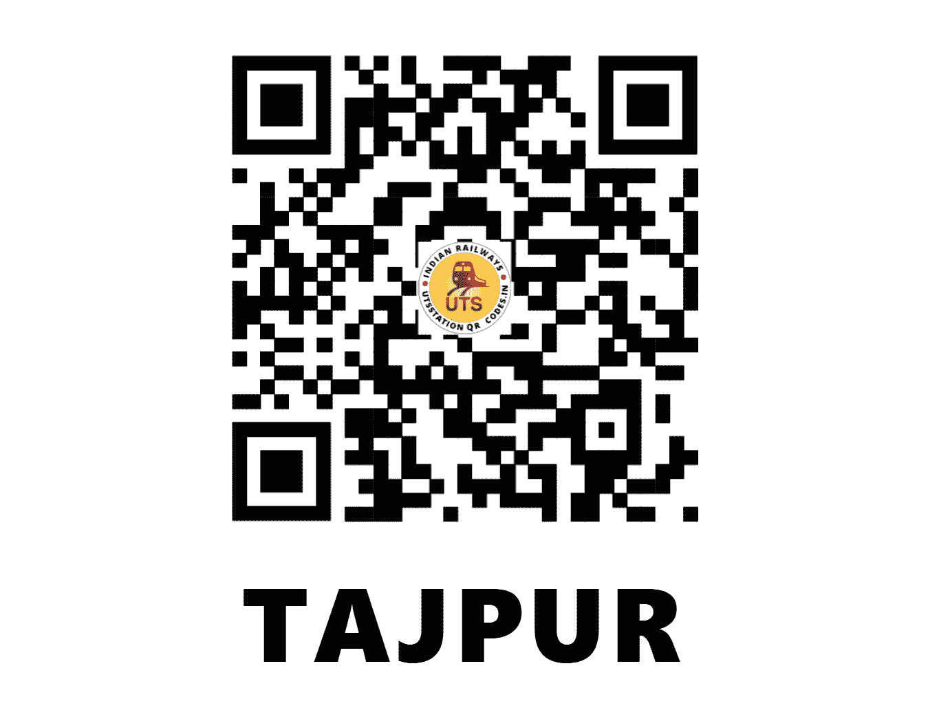 UTS QR Code for TAJPUR - TJP - WR (MADHYA PRADESH)